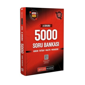 Pegem Akademi 2026 KPSS A Grubu 5000 Soru Bankası