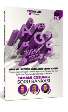 Yediiklim Yayınları 2026 MEB-AGS Ahenk Serisi Türk Milli Eğitim Sisteminin Genel Yapısı Tamamı Çözümlü Soru Bankası Bülent Tanık, Can Köni, Ali Birol