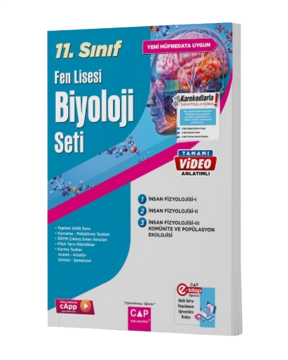 Çap Yayınları 11. Sınıf Biyoloji Fen Lisesi Seti