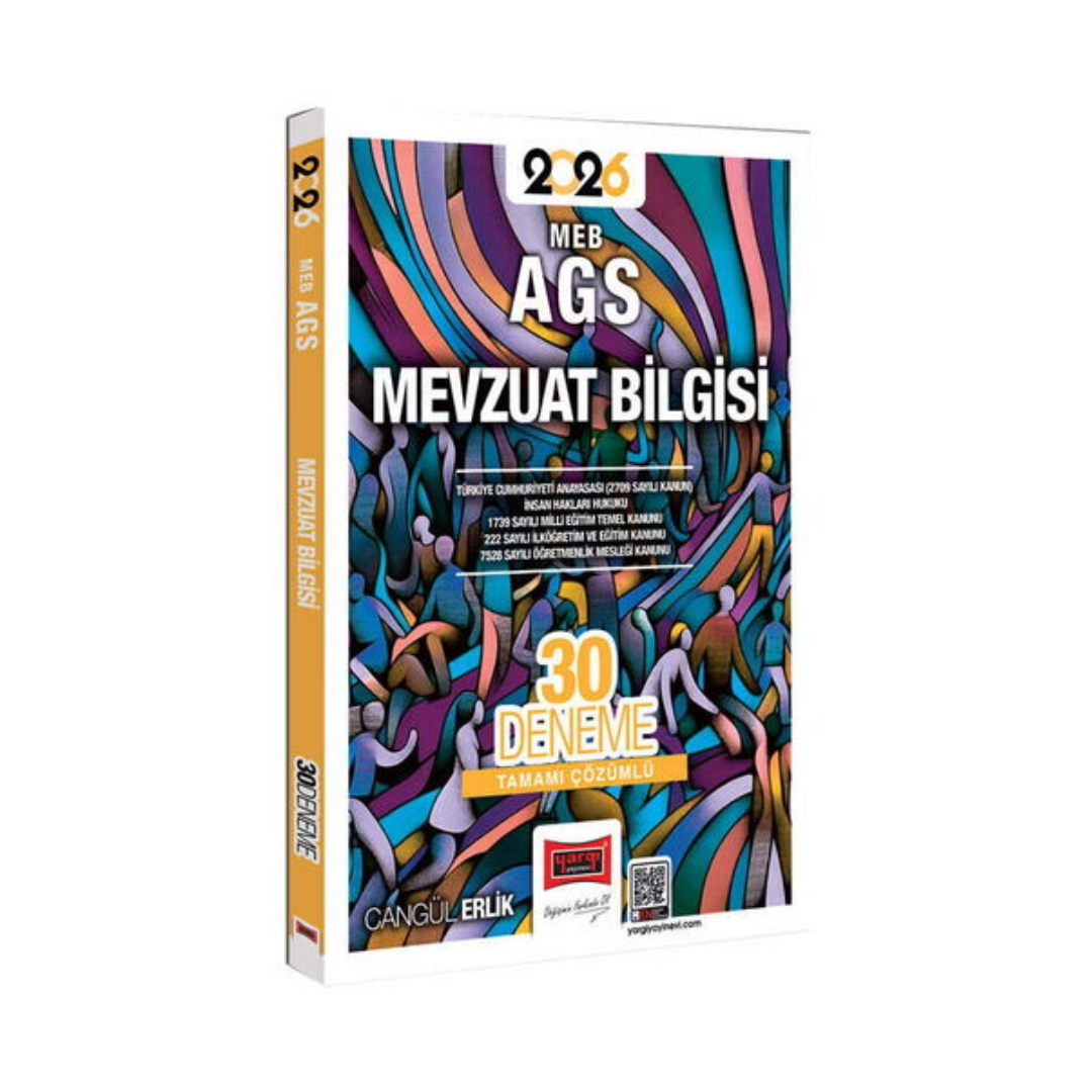 2026 MEB-AGS Mevzuat Bilgisi Tamamı Çözümlü 30 Deneme Yargı Yayınları