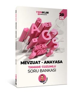 2026 MEB AGS Ahenk Serisi Mevzuat - Anayasa Tamamı Çözümlü Soru Bankası Yediiklim Yayınları