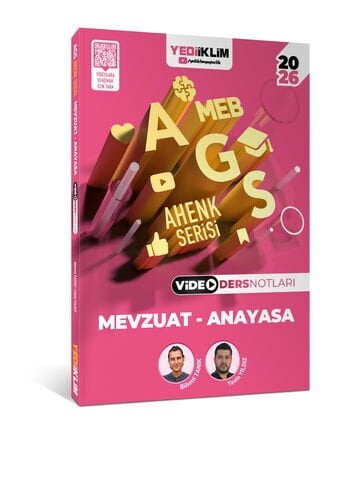 2026 MEB AGS Ahenk Serisi Mevzuat - Anayasa Video Ders Notları Yediiklim Yayınları