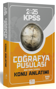 CBA Yayınları 2025 KPSS Coğrafya Pusulası Konu Anlatımı 600 Soru İlaveli  Barış Salt- CBA Yayınları