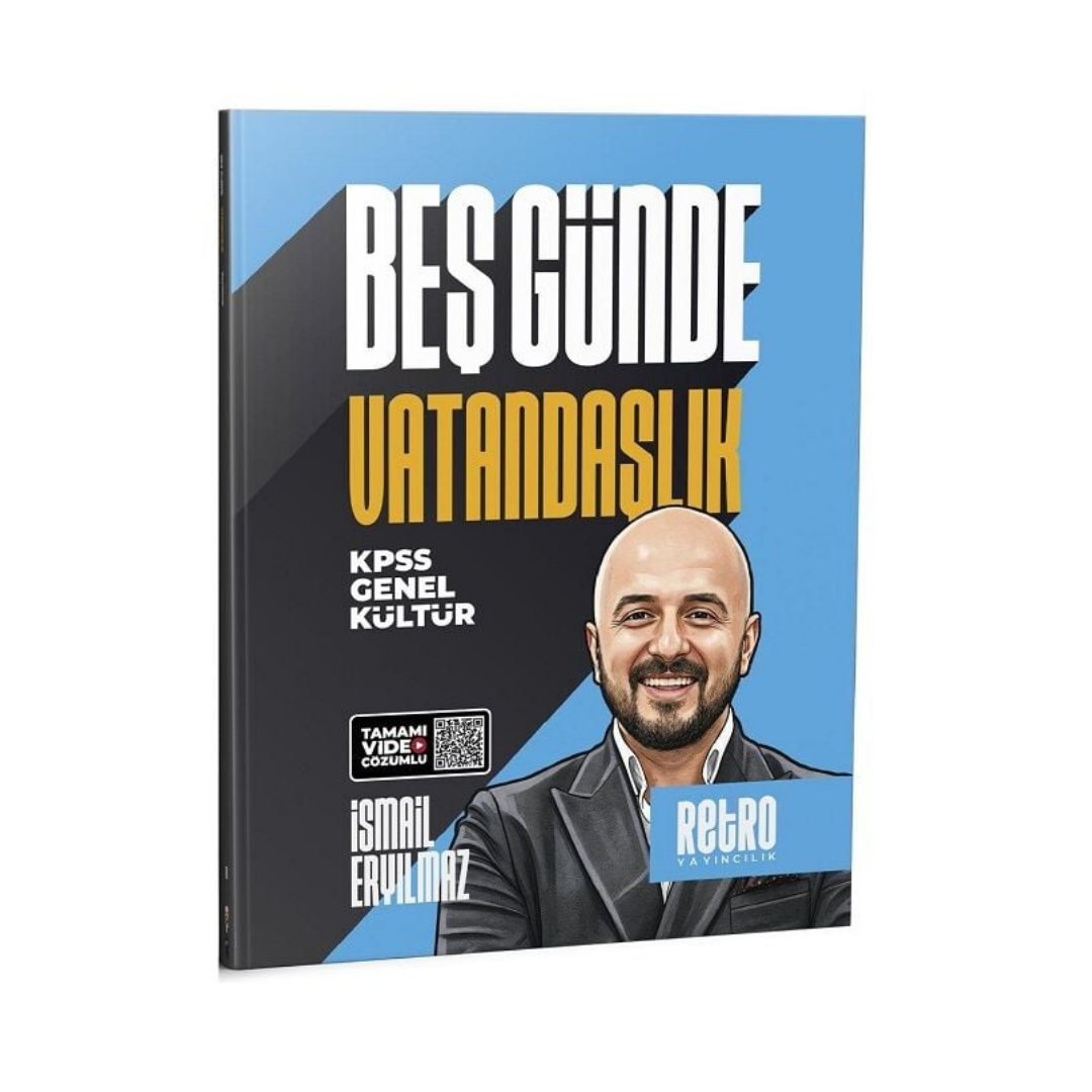 KPSS Vatandaşlık 5 Beş Günde Kamp Kitabı - İsmail Eryılmaz Retro Yayıncılık