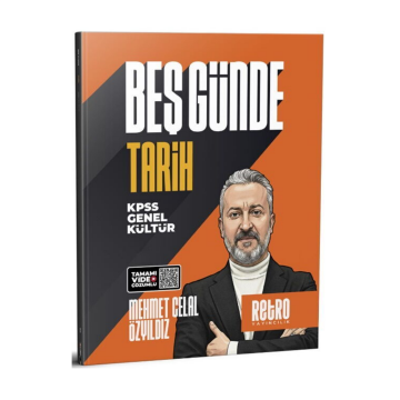 KPSS Genel Kültür Tarih Beş Günde Kamp Kitabı Mehmet Celal Özyıldız Retro Yayıncılık