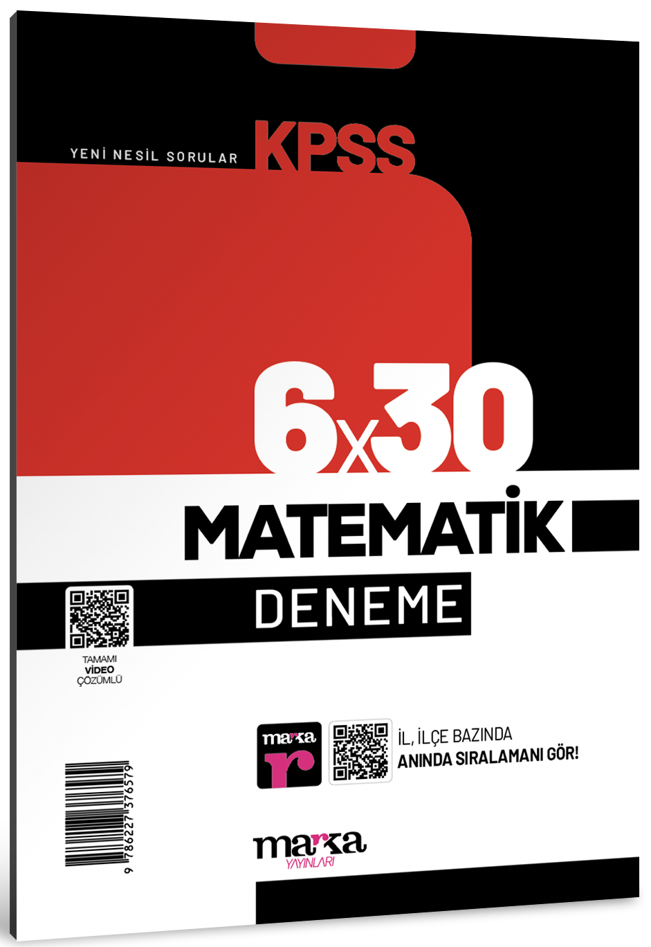 2026 KPSS Matematik 6x30 Deneme Tamamı Video Çözümlü Marka Yayınları