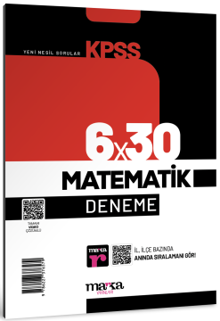 2026 KPSS Matematik 6x30 Deneme Tamamı Video Çözümlü Marka Yayınları