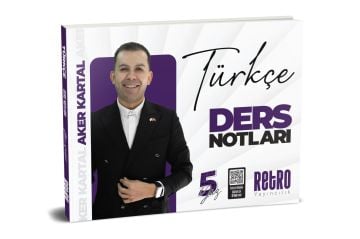 Retro Yayıncılık 2026 Kpss Genel Kültür Türkçe Ders Notu Aker Kartal