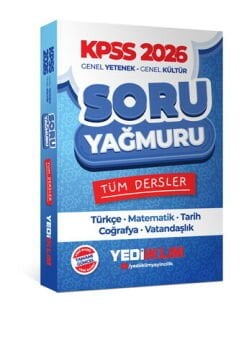 Yediiklim Yayınları 2026 KPSS Genel Yetenek Genel Kültür Tüm Dersler Soru Yağmuru