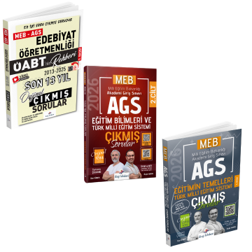 Dizgi Kitap 2026 MEB AGS ÖABT Edebiyat Öğretmenliği 13 Yıl Çıkmış Sorular & MEB AGS Eğitim Bilimleri ve Türk Milli Eğitim Sistemi Çıkmış Sorular & MEB AGS Eğitimin Temelleri Çıkmış Sorular Seti