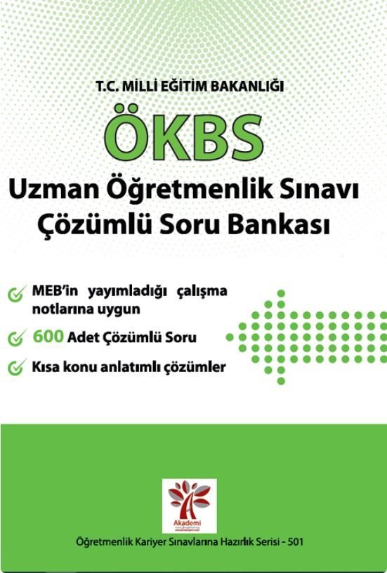 ÖKBS Uzman Öğretmenlik Sınavı Çözümlü Soru Bankası Akademi Consulting Yayınları