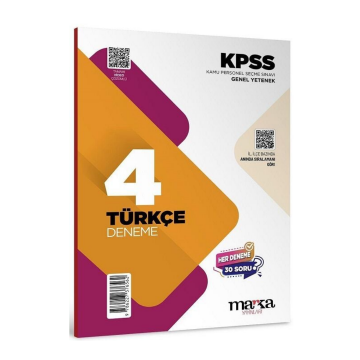 Marka Yayınları 2026 KPSS Türkçe 4 Deneme Çözümlü