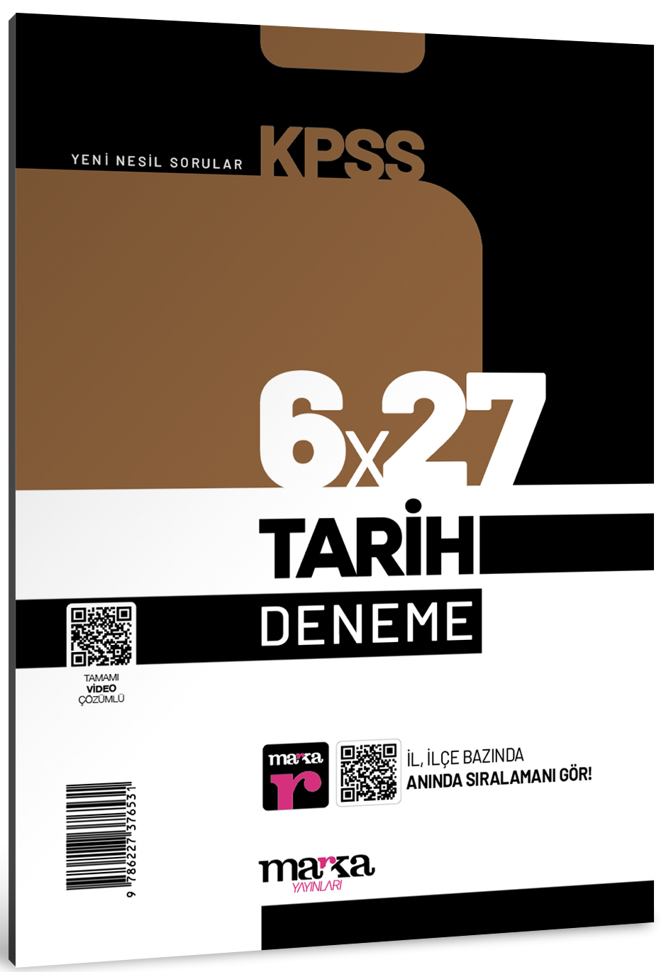 2026 KPSS Tarih 6x27 Deneme Tamamı Video Çözümlü Marka Yayınları