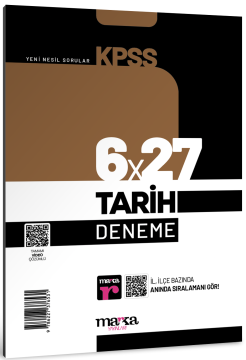 2025 KPSS Tarih 6x27 Deneme Tamamı Video Çözümlü Marka Yayınları