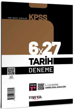 2026 KPSS Tarih 6x27 Deneme Tamamı Video Çözümlü Marka Yayınları