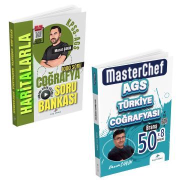 Dizgi Kitap 2026 MEB AGS Haritalarla Coğrafya Tamamı Video Çözümlü Soru Bankası ve Türkiye Coğrafyası Tamamı Video Çözümlü 50 Branş Deneme Seti