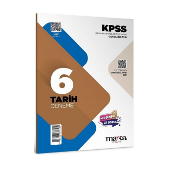 Marka Yayınları 2026 KPSS Tarih 6 Deneme Çözümlü