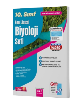 Çap Yayınları 10. Sınıf Fen Lisesi Biyoloji Seti