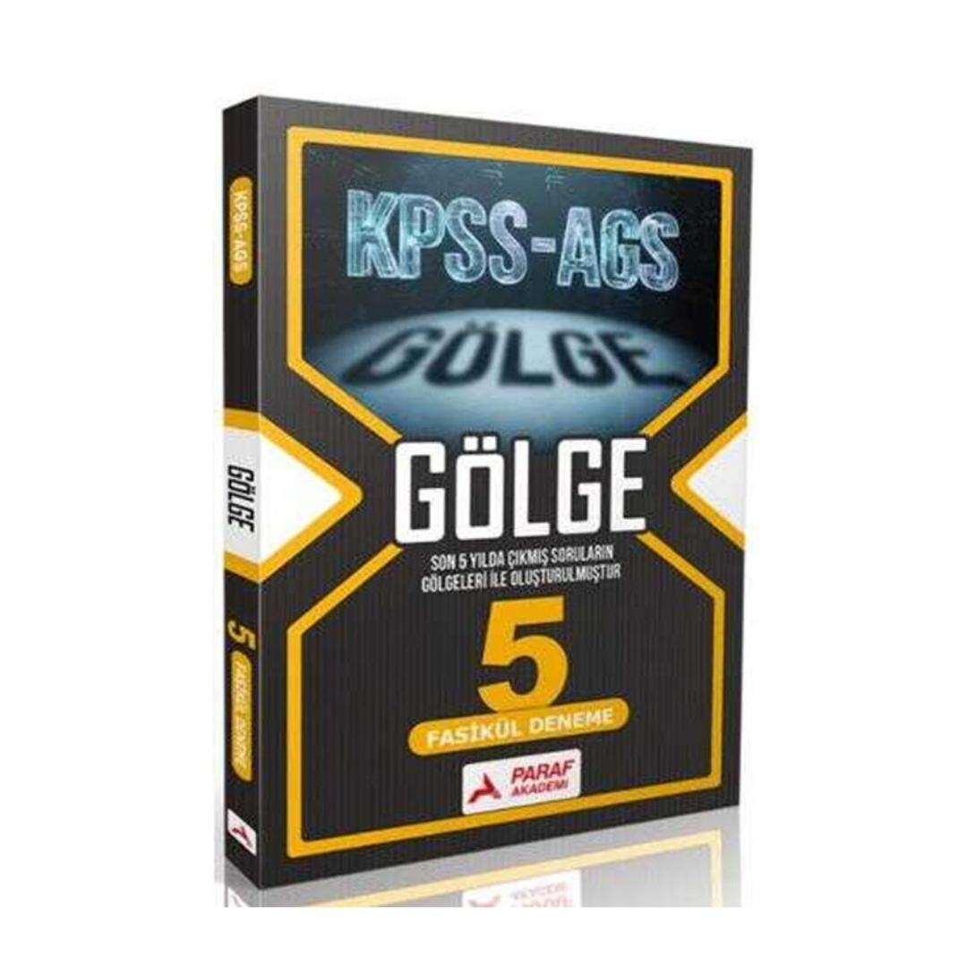 KPSS AGS Gölge 5 Fasikül Deneme Paraf Yayınları