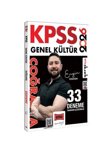 2026 KPSS Genel Kültür Tamamı Çözümlü Coğrafya 33 Deneme (Engin Eraydın) Yargı Yayınları