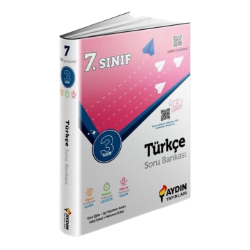 Aydın Yayınları 7. Sınıf Türkçe 3 Adım Soru Bankası Video Çözümlü