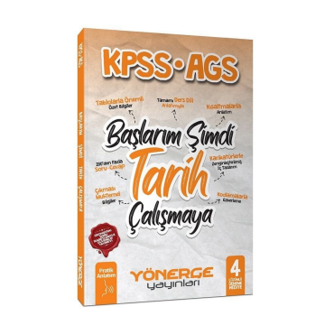 2026 KPSS MEB-AGS Başlarım Şimdi Tarih Çalışmaya Pratik Anlatım Yönerge Yayınları