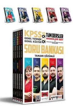 Yargı Yayınları 2026 KPSS Genel Yetenek Genel Kültür Tüm Dersler Tamamı Çözümlü Modüler Soru Bankası Seti (5 Kitap)