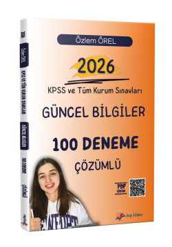 Dizgi Kitap 2026 KPSS ve Tüm Kurum Sınavları Güncel Bilgiler Tamamı PDF Çözümlü 100 Deneme Sınavı Özlem Örel
