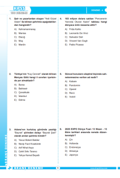 Dizgi Kitap 2026 KPSS ve Tüm Kurum Sınavları Güncel Bilgiler Tamamı PDF Çözümlü 100 Deneme Sınavı Özlem Örel