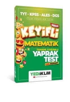 Yediiklim Yayınları 2025 TYT-KPSS-ALES-DGS Keyifli Matematik Tamamı Çözümlü Yaprak Test Çek Kopart