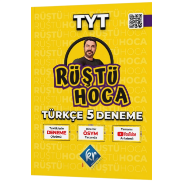 KR Akademi YKS TYT Türkçe Rüştü Hoca 5 Deneme Video Çözümlü