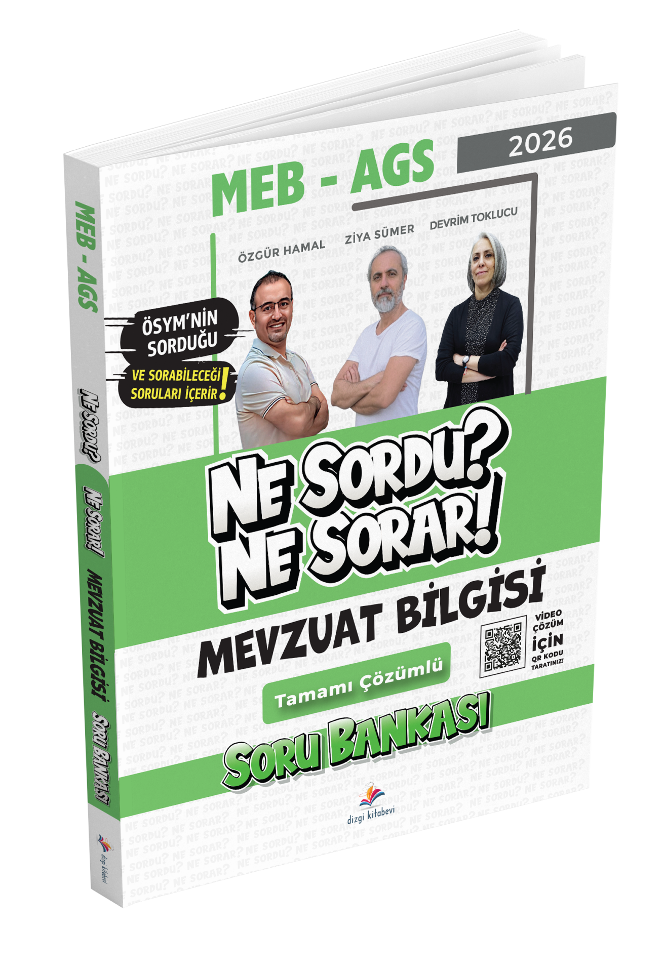 Dizgi Kitap 2026 MEB AGS Mevzuat Bilgisi Ne Sordu Ne Sorar Tamamı Video Çözümlü Soru Bankası Özgür Hamal Ziya Sümer Devrim Toklucu