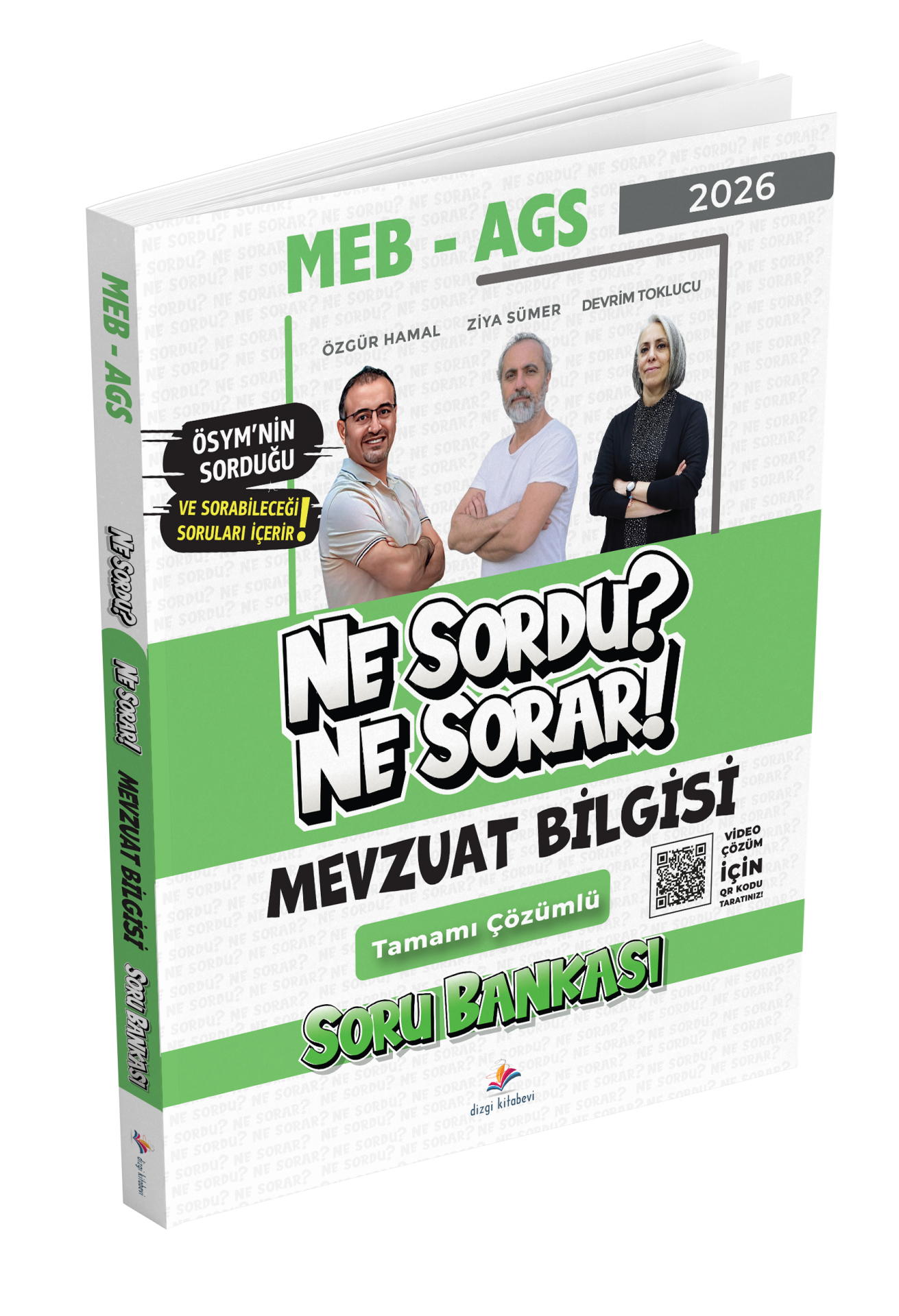 Dizgi Kitap 2026 MEB AGS Mevzuat Bilgisi Ne Sordu Ne Sorar Tamamı Video Çözümlü Soru Bankası Özgür Hamal Ziya Sümer Devrim Toklucu