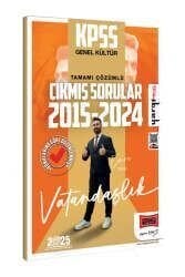 Yargı Yayınları 2025 KPSS Genel Kültür 2015-2024 Vatandaşlık Konularına Göre Düzenlenmiş Tamamı Çözümlü Çıkmış Sorular