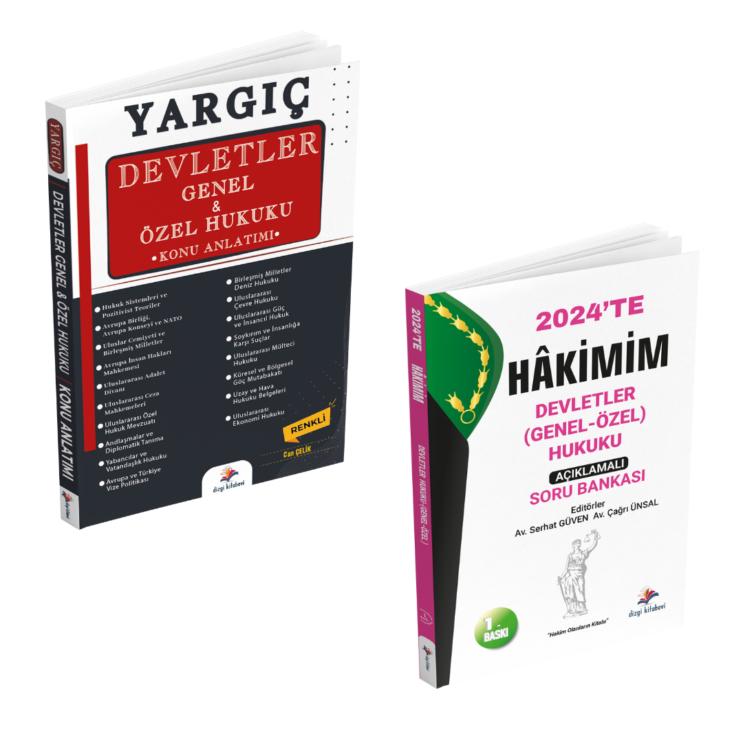 Dizgi Kitap Yargıç Devletler Genel Özel Hukuku Konu Anlatımı ve Hakimim Soru Bankası Seti 2024