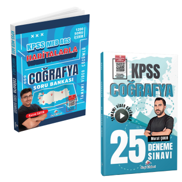 Dizgi Kitap 2026 KPSS Coğrafya Tamamı Video Çözümlü 25 Deneme ve KPSS Haritalarla Coğrafya Tamamı Video Çözümlü Soru Bankası Seti