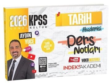 İndeks Akademi Yayıncılık 2026 KPSS Tarih Akademisi Video Ders Notları - Aydın Yüce