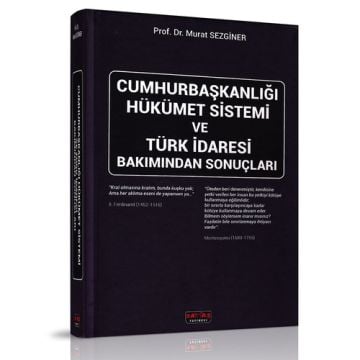 Savaş Yayınları Cumhurbaşkanlığı Hükümet Sistemi - Murat Sezginer
