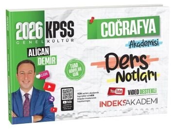 İndeks Akademi Yayıncılık 2026 KPSS Coğrafya Akademisi Video Ders Notları - Alican Demir