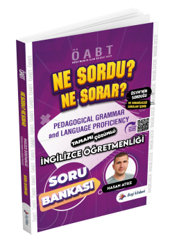 Dizgi Kitap Ne Sordu Ne Sorar Öabt İngilizce Öğretmenliği Pedagogical Grammar and Language Proficiency Soru Bankası Qr Çözümlü 2025 Hasan Atsız