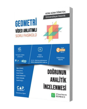 Çap Yayınları Geometri Doğrunun Analitik İncelenmesi Konu Anlatımlı Soru Bankası