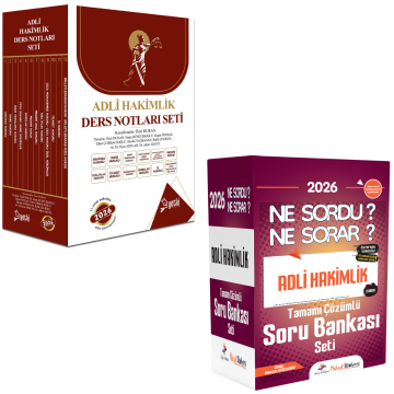 Dizgi Kitap 2026 Hukuk Atölyesi Adli Hakimlik Ne Sordu Ne Sorar Soru Bankası Seti & ÇSA Adli Hakimlik Ders Notu Seti Yetki Yayınları