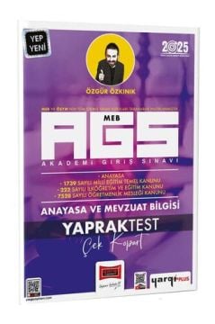 2025 MEB-AGS Anayasa ve Mevzuat Bilgisi Çek Kopart Yaprak Test Yargı Yayınları