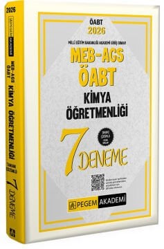 2026 MEB AGS ÖABT Kimya Öğretmenliği Tamamı Çözümlü 7 Deneme Pegem Yayınları
