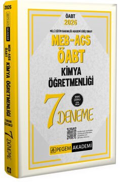 Pegem Yayınları 2026 MEB-AGS ÖABT Kimya Öğretmenliği Tamamı Çözümlü 7 Deneme