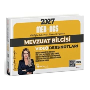 Hoca Kafası 2027 MEB AGS Mevzuat Bilgisi Video Ders Notları Esra Özkan Karaoğlu
