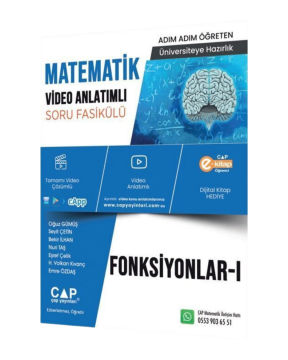 Çap Yayınları Üniversiteye Hazırlık Matematik Fonksiyonlar 1 Konu Anlatımlı Soru Bankası