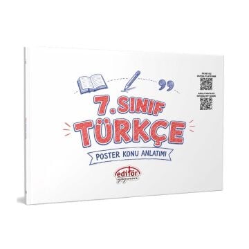 Editör Yayınları 7. Sınıf Türkçe Poster Konu Anlatımlı