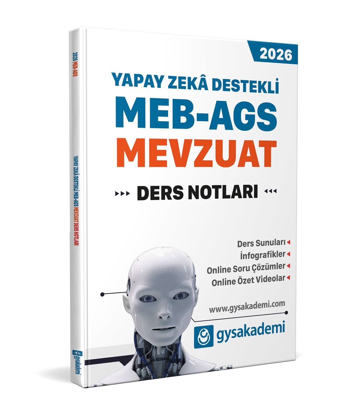 2026 Yapay Zeka Destekli MEB-AGS Mevzuat Ders Notları Gys Akademi Yayınları