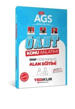 Yediiklim Yayınları 2025 MEB-AGS ÖABT Sınıf Öğretmenliği Alan Eğitimi Konu Anlatımı Can Köni, Ali Birol, Nedim Bekar